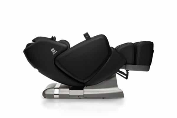 Black OHCO M.DX Massage Chair in layflat position