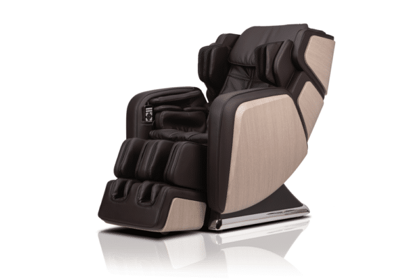 OHCO R.6 Massage Chair in Mocha, Upright 45 degrees Position